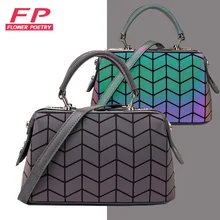 Роскошные сумки-мессенджеры женская светящаяся Сумка-тоут Женские Геометрические Наплечные сумки высокого качества через плечо сумка Boston sac bolso