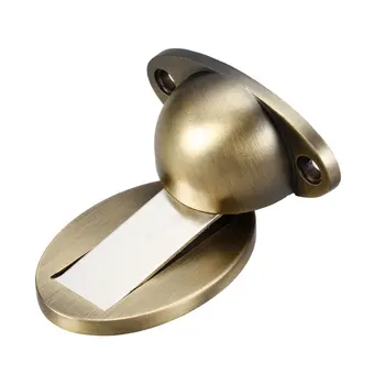 

uxcell Magnetic Door Stopper Metal Door Stop Catch Holder with Hardware Screws Bronze Tone 3pcs
