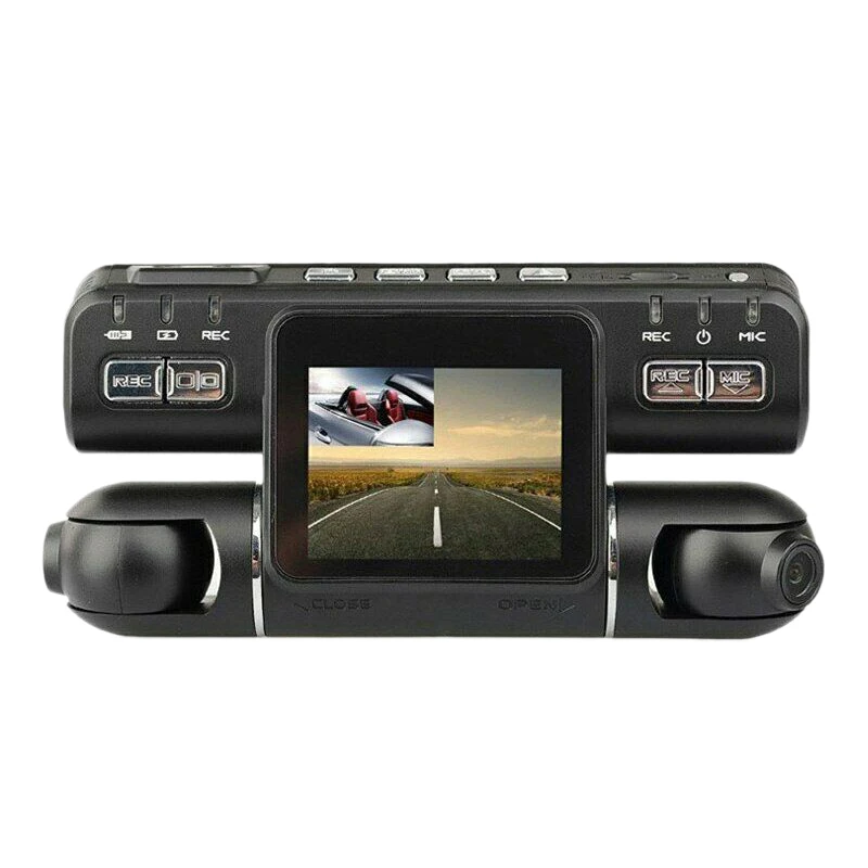  Cycle Car Dvr Dual Lens I4000 Hd Car Dvr Camera Recorder 2.0 Inch Lcd G-Sensor 320 Degree 2 Camera 