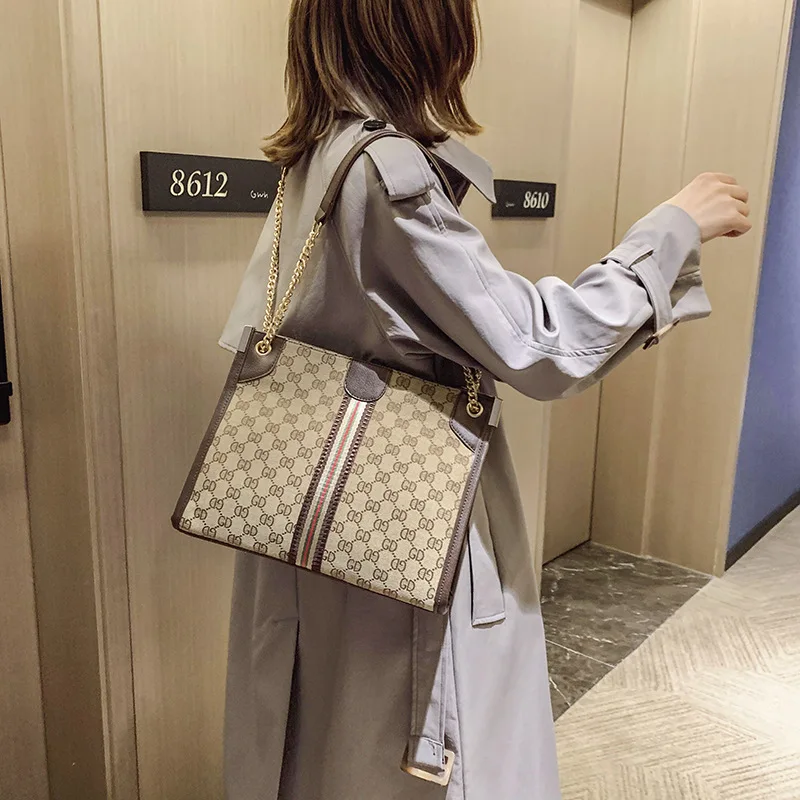 

Big Bag WOMEN'S Bag New Style 2019 Autumn And Winter Fashion Large Capacity Shoulder Bag Women's Versatile One-Shoulder Handbag