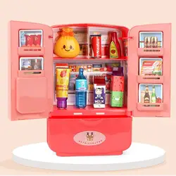 Jouet de Simulation de réfrigérateur amusant pour enfants, ensemble cadeau pour garçons et filles, Puzzle interactif, jouet de Simulation de maison 