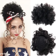 Модный костюм ГОГО танцора, аксессуары, маленький объемный пушистый большой цветок, парик в стиле хип-хоп, кукуруза, Перми, посылка, головной убор, парик пони, VDB1147