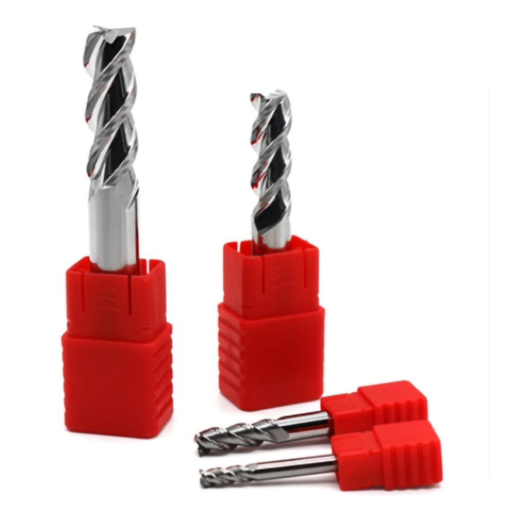 

HRC55 3 Flutes Carbide End mill Aluminum Copper Wood Cutter Endmills 1 to 12mm Cnc Milling Tools Tungsten Steel Milling Cutter