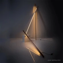 Современные скандинавские простые светодиодные Торшеры для гостиной, креативные прикроватные лампы для спальни, отдельно стоящие лампы черного ореха для гостиной