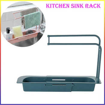 

Kitchen Sink Storage Rack Organizer Eco Friendly Products Telescopic Sink Storage Rack Washing Bowl Holder Sponge