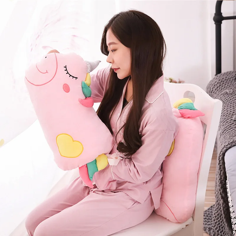 

Girl'S Heart Unicorn Three-in-One Airable Blanket Students Dormitory Hand Warmers-Intervene Pillow wu xiu tan Wholesale