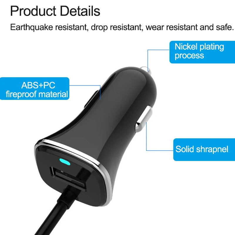 Мульти 4 usb порта быстрое автомобильное зарядное устройство для мобильного телефона планшета 5V 5.8A Быстрый автомобильный зарядный адаптер Универсальный сигаретный автомобильное зарядное устройство