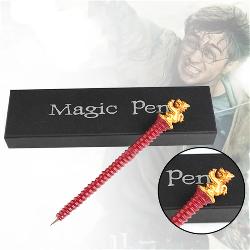 Новая волшебная палочка ручка Гриффиндор Hufflepuff Слизерин Хогвартс Волшебная шариковая ручка Ручка канцелярия для учеников косплей подарок