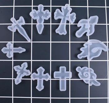

Popular1PC Cross Liquid Silicone Expoxy Mold Resin Jewelry Mold UV Pendant Jewelry Accessories Handcraft Jewelry Tool