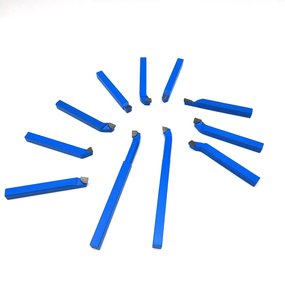 

Hot 11pcs 8*8mm CNC Lathe Tools Carbide Tip Tipped Bit Set Brazed Milling Cutter For Metal CNC Lathe, Welding Turning Tool Holde