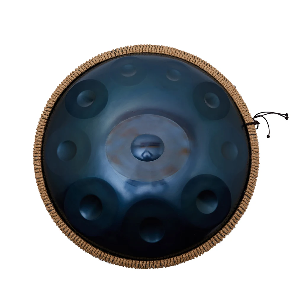 10 нот Handpan ручная кастрюля ручной барабан музыкальный ударный инструмент подарок с барабаном палочка ткань для чистки металлическая подставка сумка для переноски