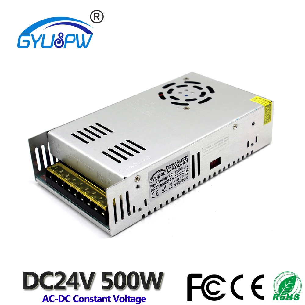 21A DC Inustrial Universal Regulated Switching Power Supply LED Strip CCTV 24V 