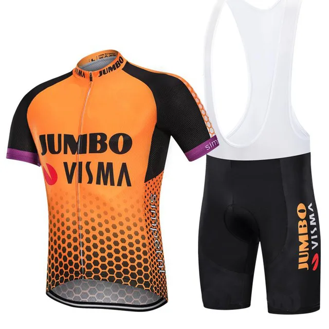 Pro team jumbo visma набор велосипедных футболок, мужской велосипедный Майо MTB Racing ropa Ciclismo летняя быстросохнущая велосипедная ткань 9D гелевая - Цвет: C8