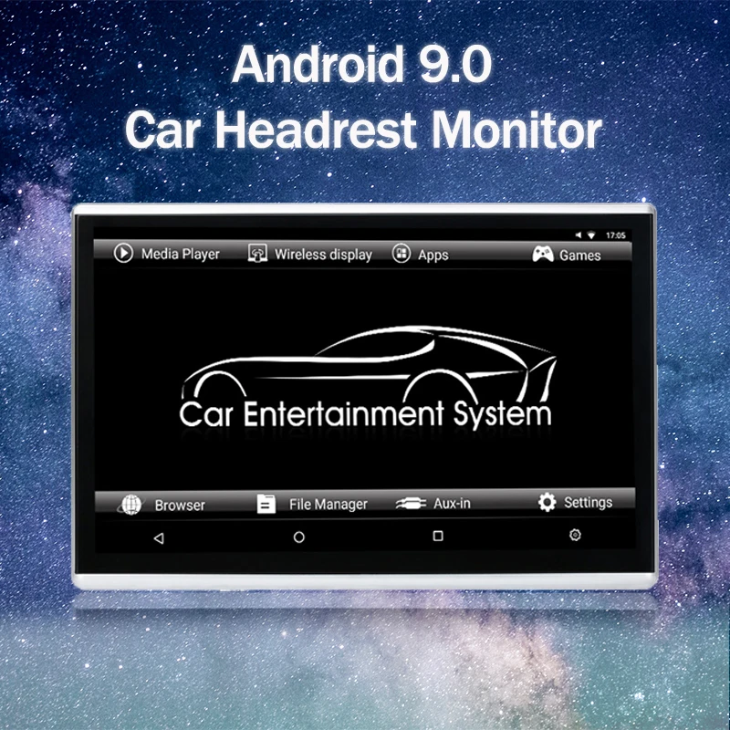 11,6 дюймов Android 9,0 Автомобильный подголовник монитор 1920*1080 HD 1080P видео сенсорный экран wifi/Bluetooth/USB/SD/HDMI/FM MP5 видеоплеер