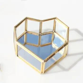 

Wedding Ring Box Storage Box Glass Terrarium Jewelry Box Greenery Glass Ring Bearer Succulent Ring Box for Wedding Ceremony Glas