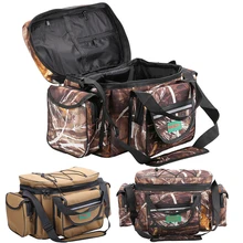 Многофункциональная Рыболовная Сумка 50*27*28 см, сумка для рыболовных снастей, водонепроницаемая холщовая поясная рыболовная приманка, сумка, большая вместительность, сумки через плечо