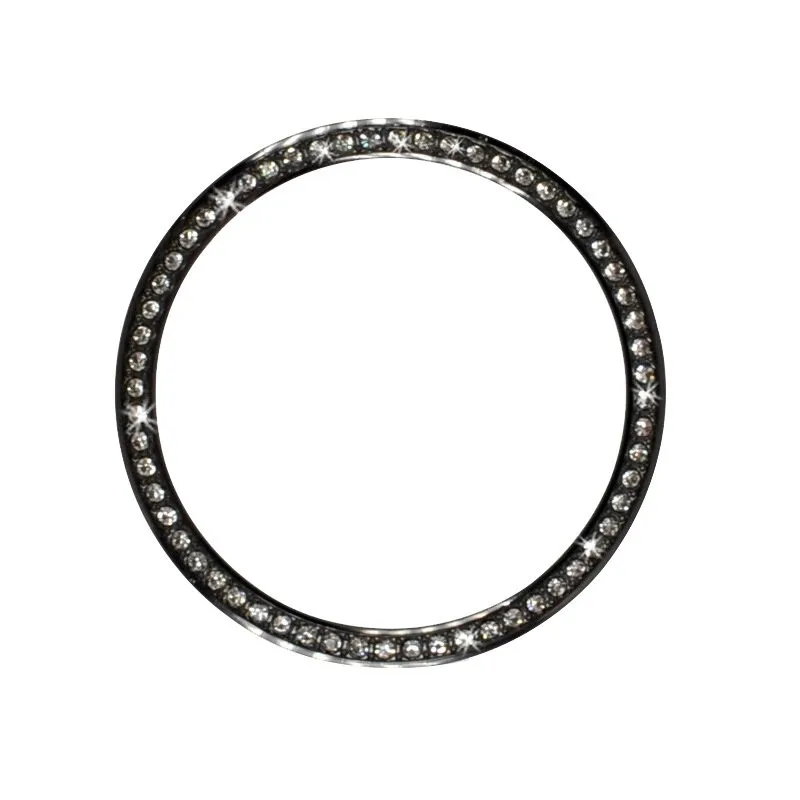 БЕЗЕЛЬ для наручных часов кольцо из нержавеющей стали клеющаяся крышка против царапин Bling Кристальное защитное кольцо для Garmin Fenix 5s/5s Plus - Цвет: Black