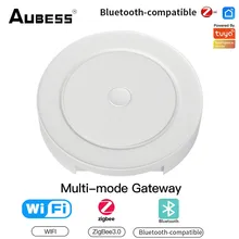 

Tuya ZigBee Gateway Multi-mode Hub WiFi Bluetooth Mesh Bridge Smart Life APP Wireless Remote Controller Via Alexa Google Home