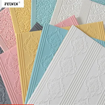 

Color stereo wall stickers bedroom waterproof wall skirt children anti-collision school wall soft bag background wall stickers