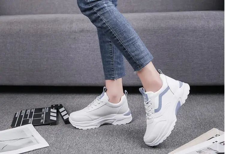 Fashion Women Shoes Plus Size Women Flats Shoes Woman Platform Splicing New Female Hollow and breathable Lace Up Comfort Shoes