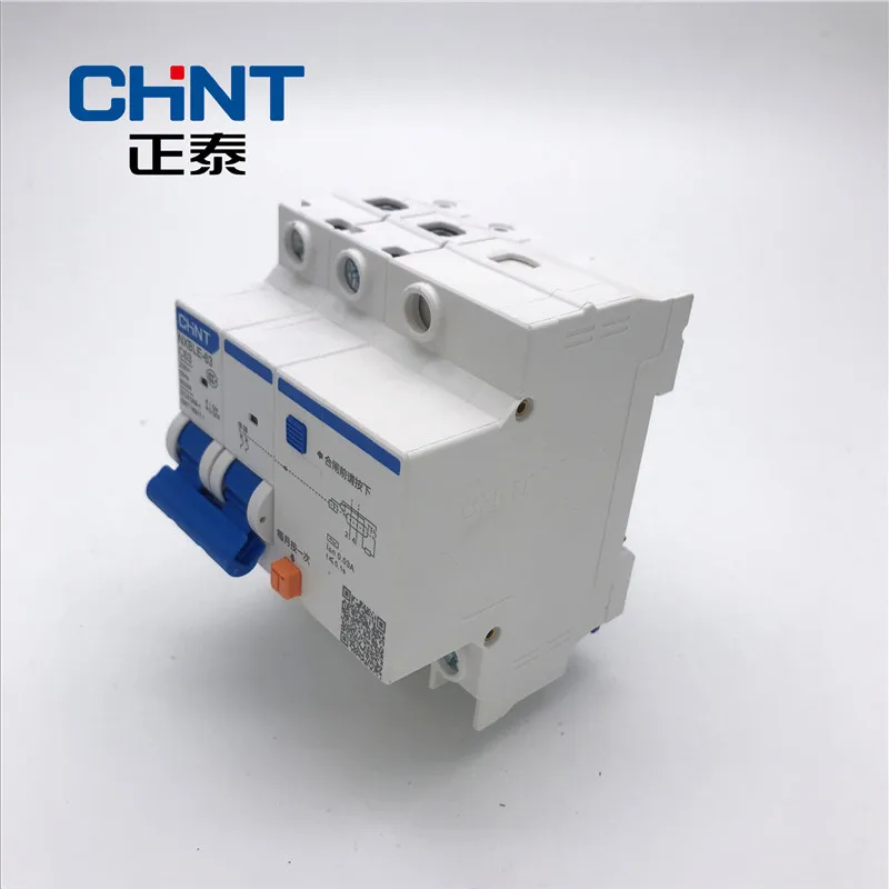 CHNT миниатюрный выключатель утечки DZ47LE NXBLE-63 Тип C 2P 40A 50A 63A Бытовой Воздушный выключатель CHINT RCBO