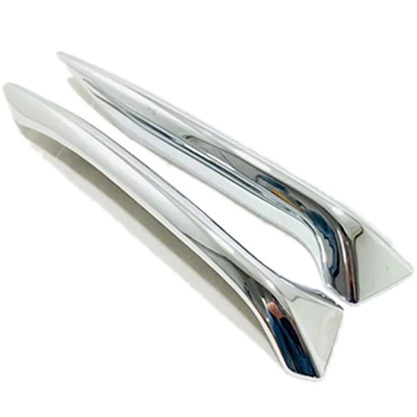 

Auto Accessory Front Fog Lights Lamp Eyelid Eyebrow Cover Trim Chrome Fit for Nissan Qashqai J11 2018 2019 ABS