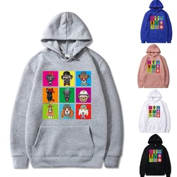 Sudadera con capucha para hombre y mujer, prenda deportiva masculina de estilo Hip Hop con estampado de cachorros en nueve colores, Jersey moderno de primavera para parejas