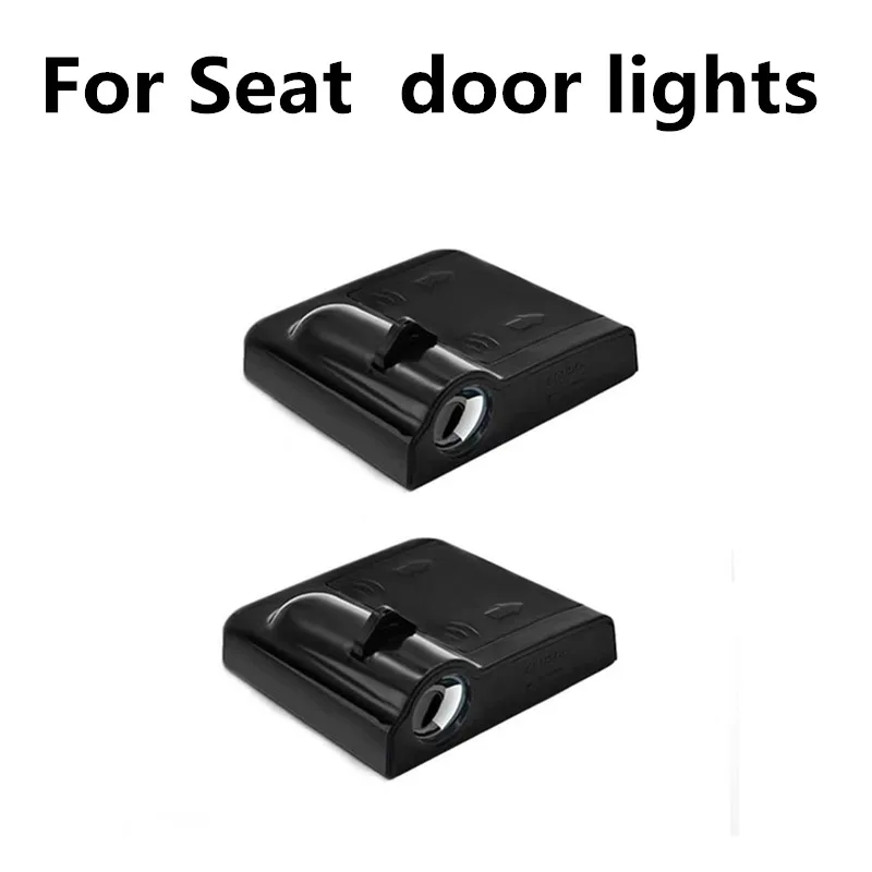 2 шт. Автомобильный Дверной светильник с логотипом Ghost Shadow Seat Altea 2010 2012 Leon MK3 Ibiza
