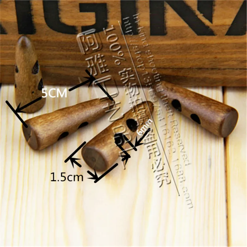 

100pcs/Lot Vintage Restro Natural Wood Olive Horn Button Overcoat Jacket Craft Diy Scrapbook Home Decro Sewing Accessory