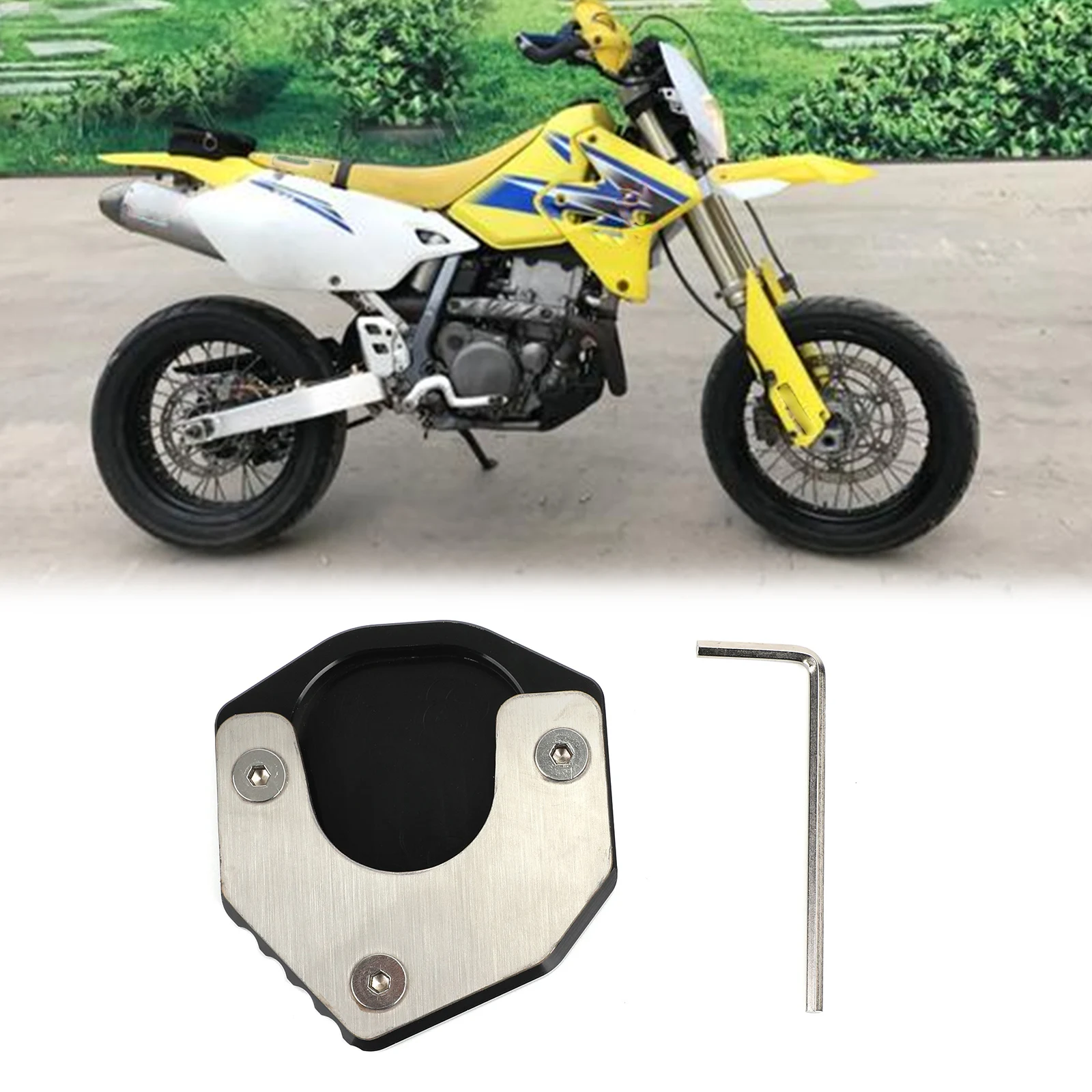 Artudatech подножка Sidestand увеличенная пластина Накладка для SUZUKI DRZ400S/E DRZ400SM 2000-2020