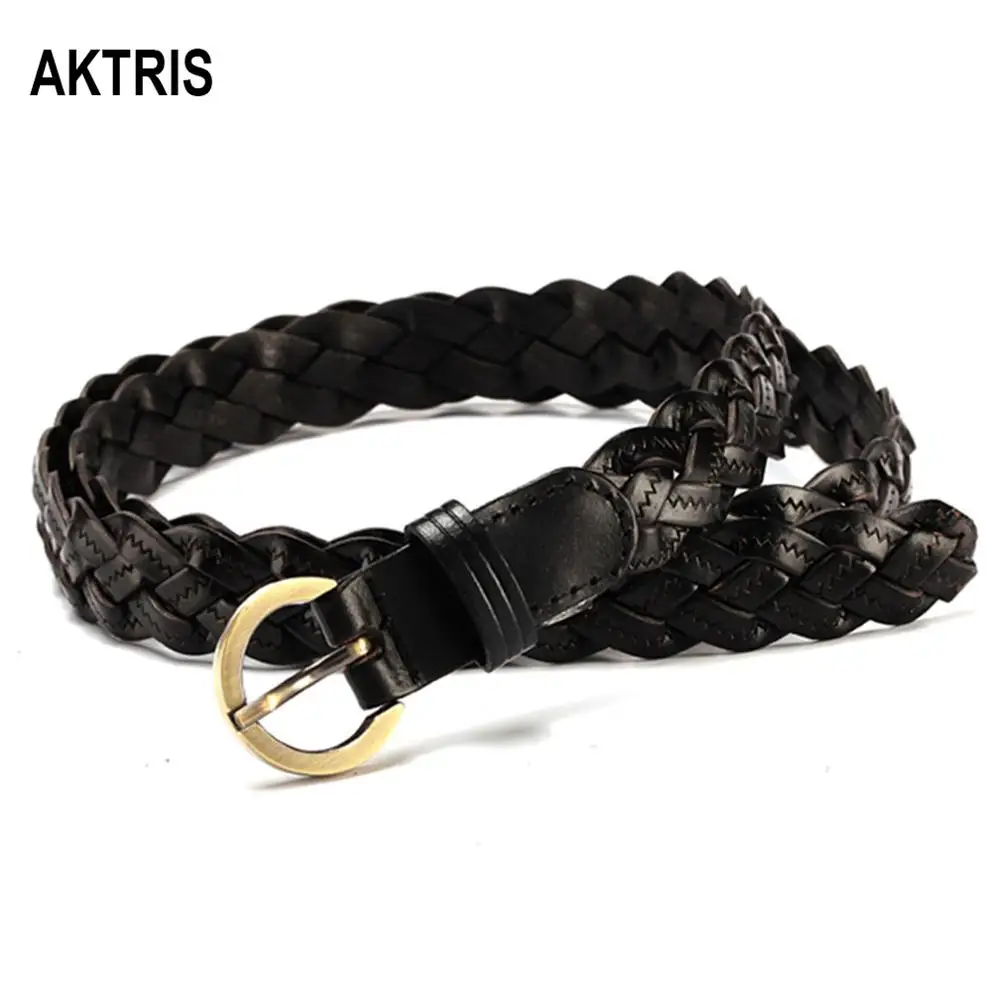 

AKTRIS Ladies Fashion Leather Slim Belt Female Style Skirt Decorative Dress Simple Needle Buckle Belt for Women 2.0cm LDFC005