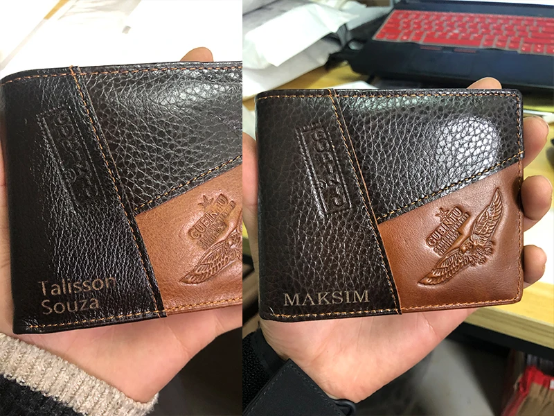 GUBINTU Genuine Leather Men Wallets Coin Pocket Zipper Real Men's Leather Wallet with Coin High Quality Male Purse cartera