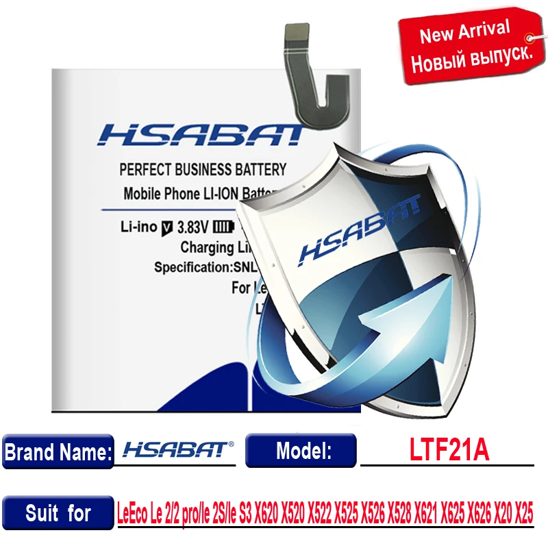 HSABAT 4750mAh LTF21A Battery For Letv LeEco Le 2/2 pro/le 2S/le S3 X620 X528 X621 X625 X626 X20 X25 X520 X522 X525 X526