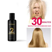 100 мл бразильский 0% формальдегид Кератиновое лечение без запаха без дыма без раздражения волосы делают гладкие блестящие волосы лечение