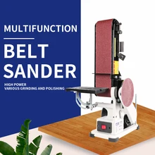 

DK-S500 Desktop Belt Sander 500W Household Metal Grinder Woodworking Polishing wire Drawing Sand Disc Sandpaper Sharpener