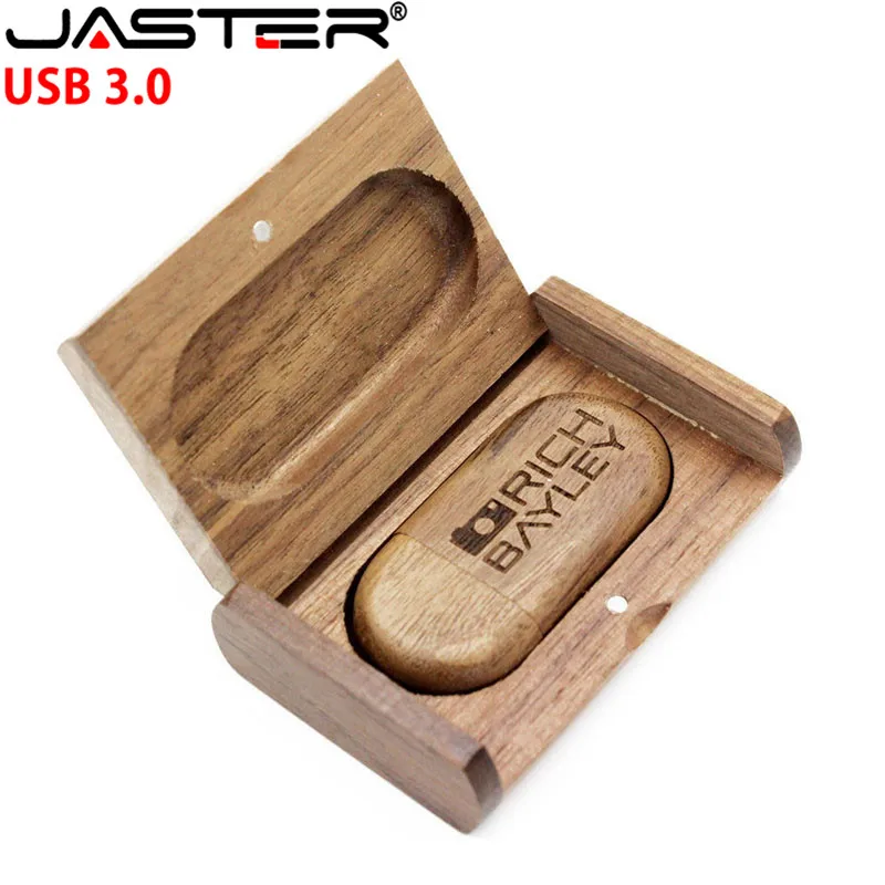 USB 3 0 флэш накопитель JASTER с логотипом на заказ деревянный персональный 16 ГБ 32 64 usb
