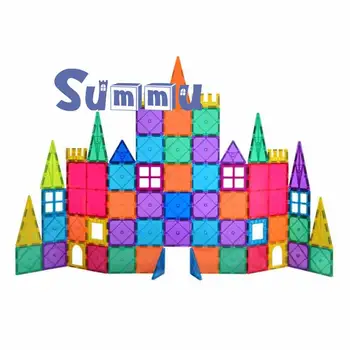 

60pcs magnetic blocks Children's Intellectual Magnetic Film Building Blocks Multi-Type Fun Toys Box Children's Magnetic toys