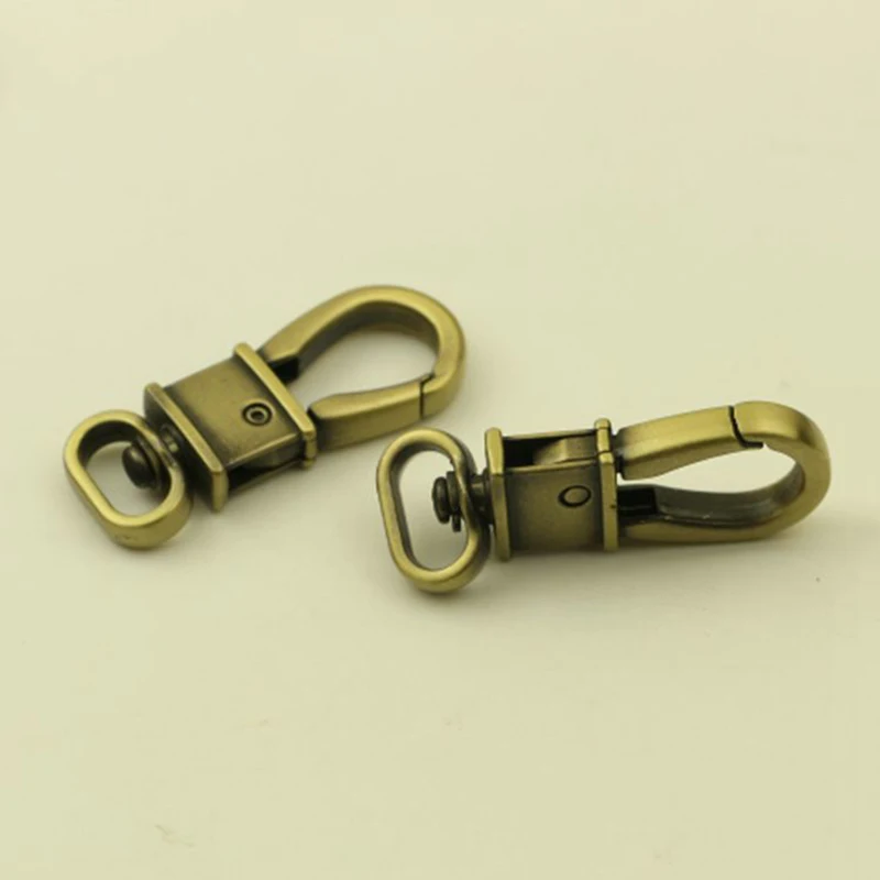 1pcs Metal Snap Hook Fashion Trigger Lobster Clasp Clip for DIY Leather Craft Tiny Pet Leash Bag Strap Webbing Keychain Hook
