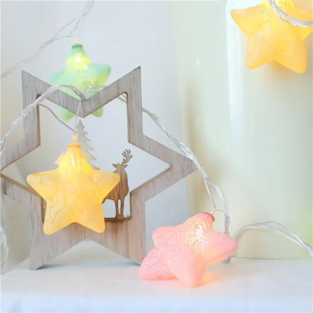HobbyLane Mutilcolor светодиодный светильник со звездами на батарейках, Рождественский светильник, праздничный светильник, декоративный светильник на цепочке