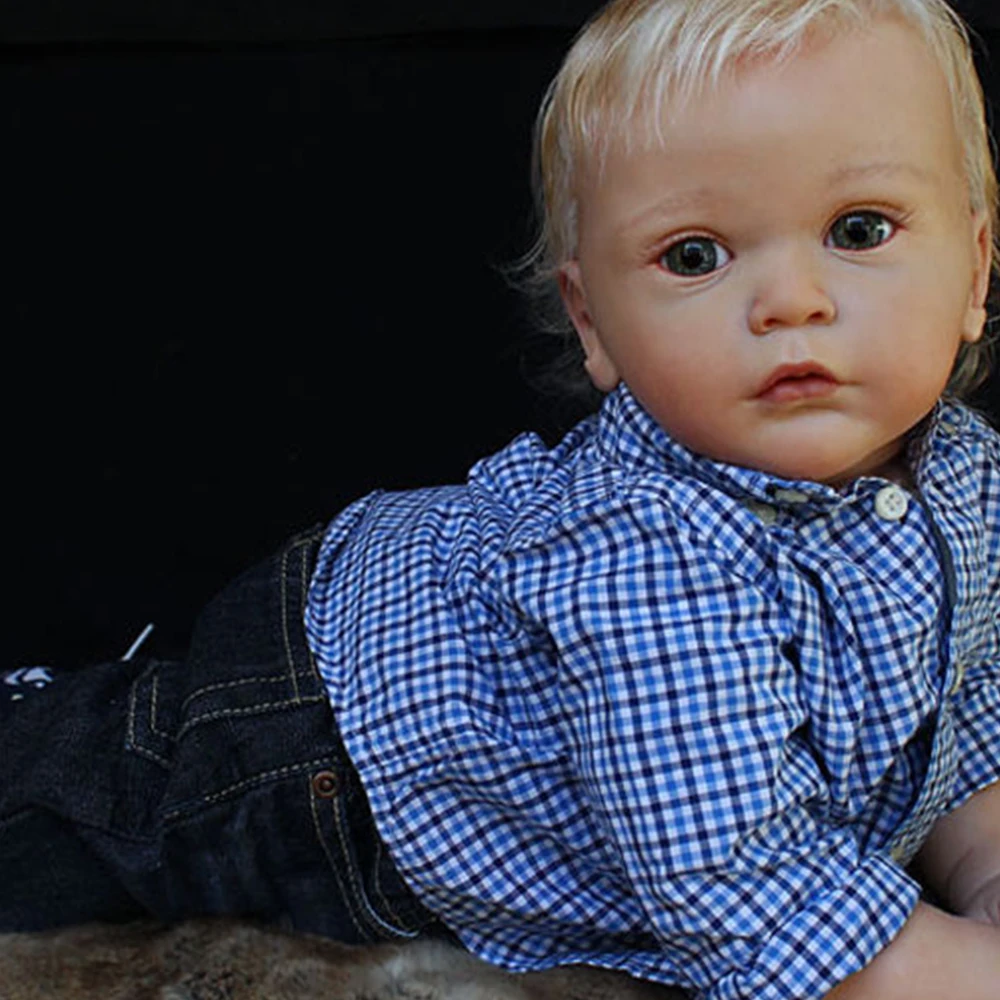 

24inch Reborn Baby Mattia Doll Kit Soft Touch Real Unfinished Unpainted Doll Parts with Body and Eyes