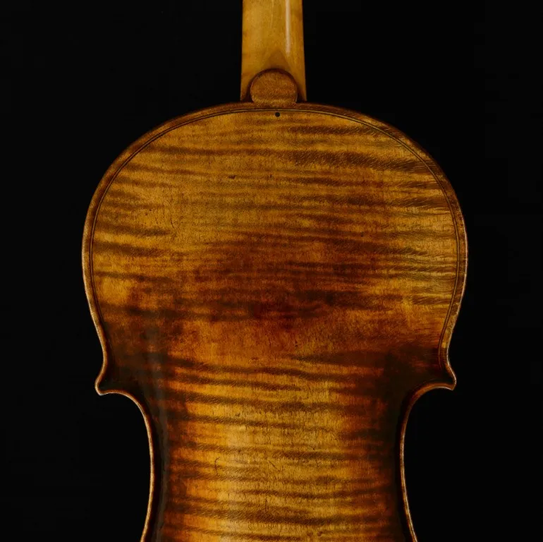 Реальные фото мастер скрипка Stradivari 1716 Messiah скрипка 1-P пламя назад