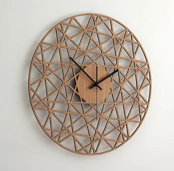 

Simple Fashion Creative Polygon Wall Clock Polygonal Wall Clock watch Decoration Art Wooden Clock wall clock for living room