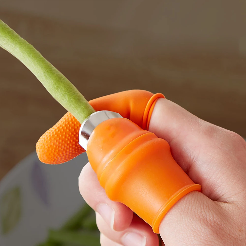Gardening Silicone Thumb Knife vegetable garden finger protection Cutting Garden Fruit Harvesting Knife Tools Kitchen Gadgets garden tool finger protector finger guard