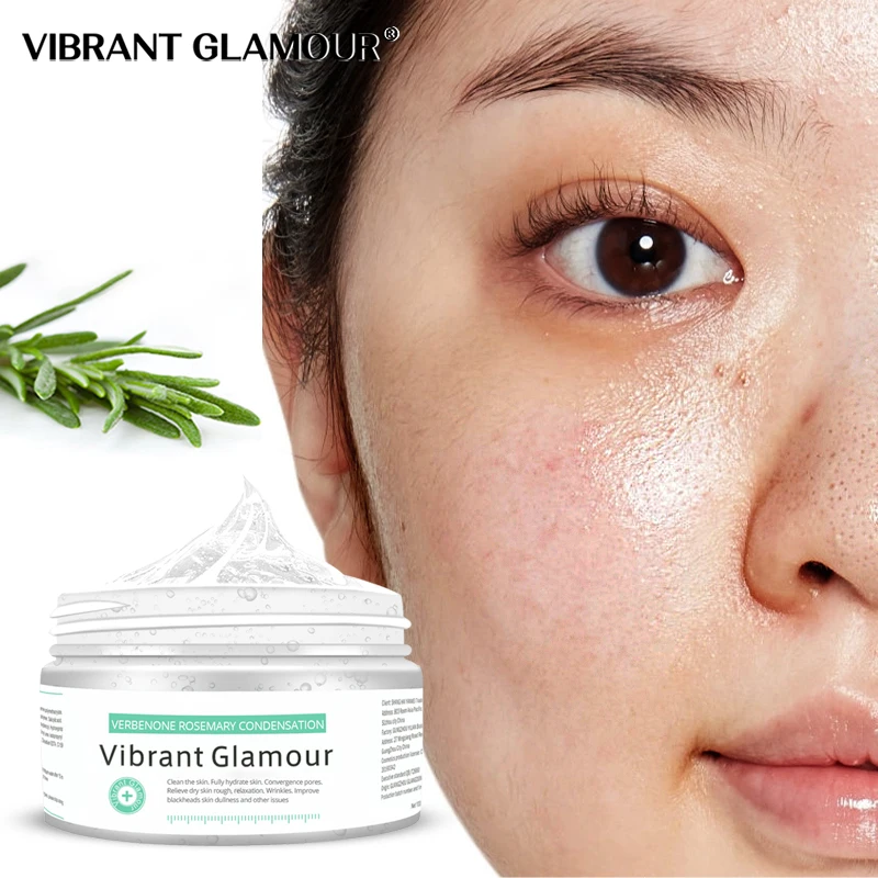 

VIBRANT GLAMOUR Oil Control Blackhead Acne Dead Skin Clean Mask Pores Shrink Verbenone Rosemary Condensation Face Care Mask