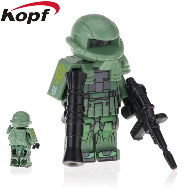 20 шт. мобильный костюм Гандам MS-06S-CA Char's Zaku Кирпичи Строительные блоки Фигурки Рождественские подарки Детские игрушки модель PG2010