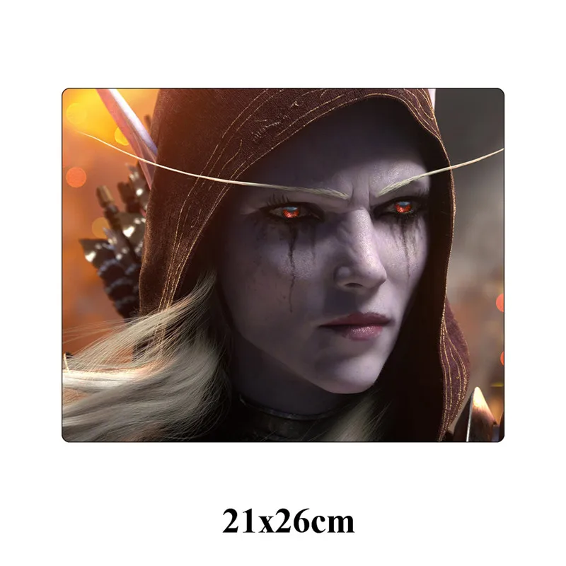 Мода 21x26 см World of Warcraft маленький коврик для мыши геймер с запирающим краем orde Alliance игровой коврик для мыши подарок отаку Настольный коврик для ноутбука - Цвет: Серебристый