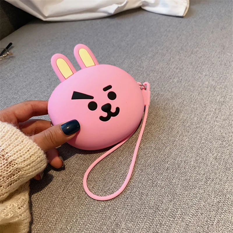 Only Coin Purse Q UNCLE Детский кошелек для девочек розовый клубничный розовый кавайный кошелек для девочки подарок мягкая силиконовая цепь сумка модный кошелек карта Упаковка - Цвет: Only Coin Purse