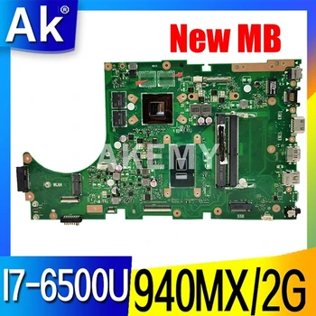 

for ASUS X756UW X756UQK X756UQ X756UR X756UWK X756UV X756UXM X756U laptop motherboard mainboard I7-6500U 940MX /2GB DDR4