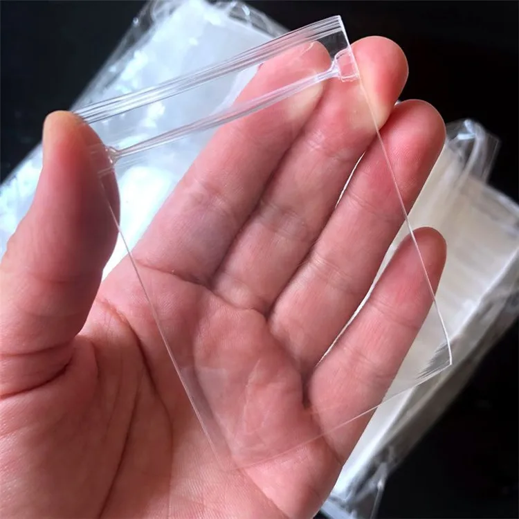 100pcs Resealable PP Super Clear Plastic Zip Lock Bags Antioxidant Jewelry Bracelet Headdress Fruits Eco-Friendly Gifts Pouches 6