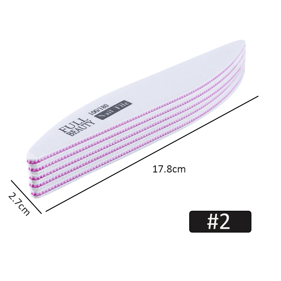 5 шт. набор пилок для ногтей шлифовальный блок для ногтей шлифовальный 100/180 шлифовальный педикюрный Уход Инструменты для маникюра дизайн ногтей LE1535 - Цвет: 2